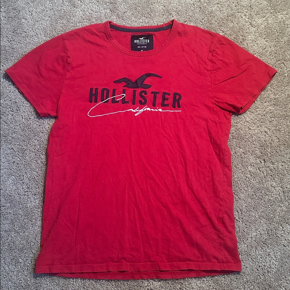 Hollister Crimson Tee with Logo